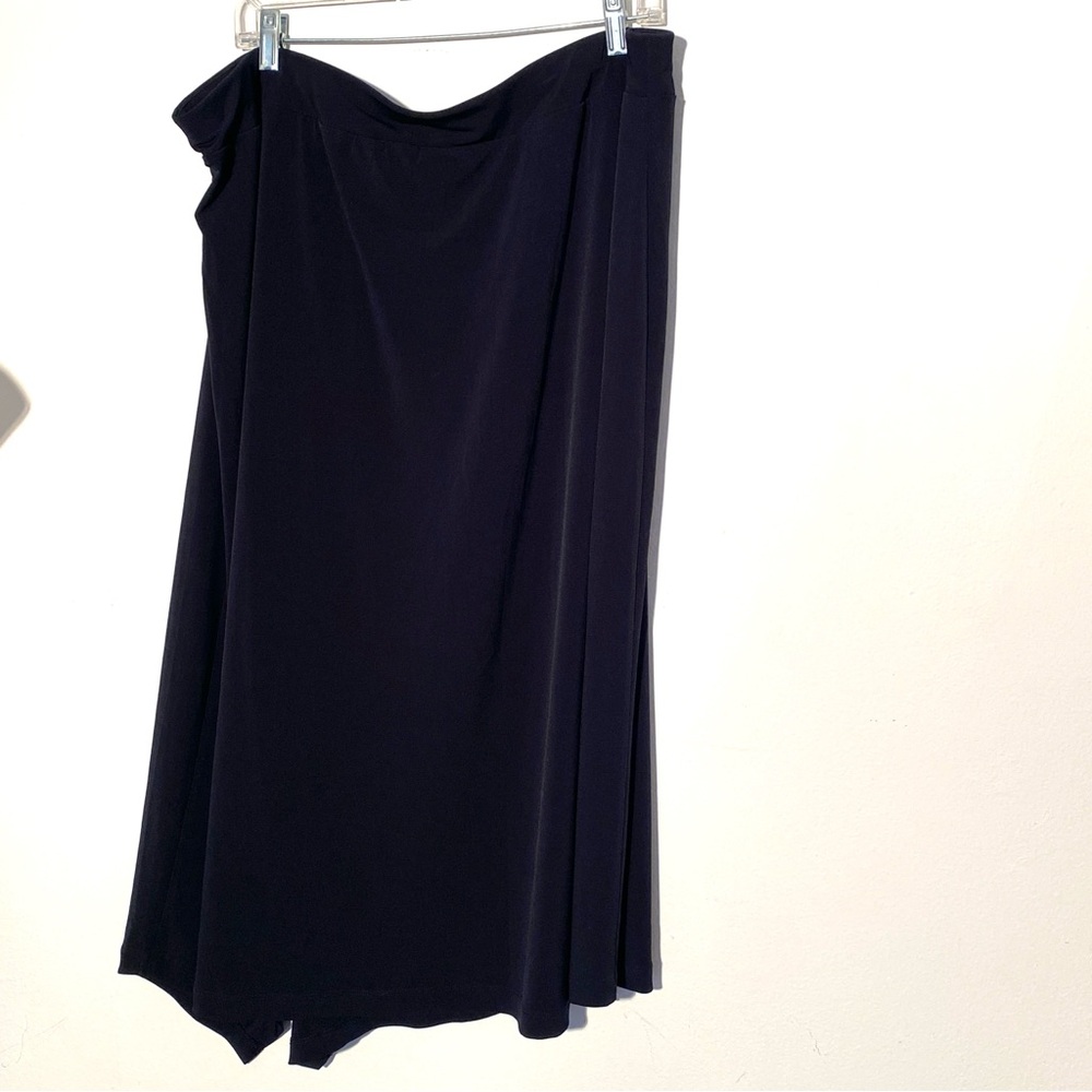 Michael Kors Elegant Asymmetrical Black Skirt Women’s 3x